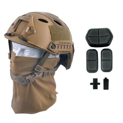 LOOGU helmet front view showing tactical profile and low weight benefit