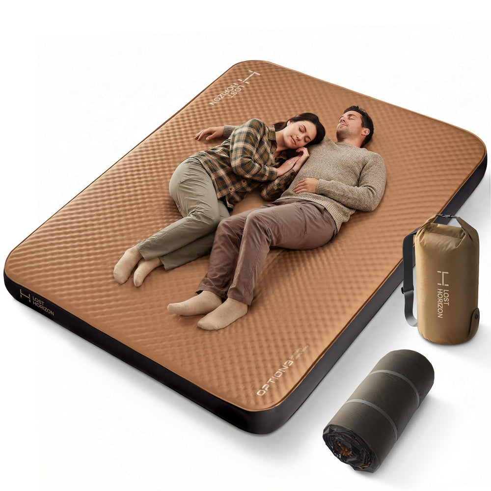 Lost Horizon Option3 front view showing full queen mattress and durable cover for reliable comfort