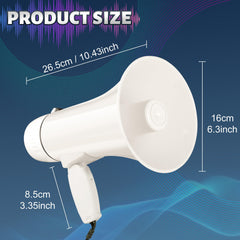 Loudmore detachable handheld microphone emphasizing ear protection benefit