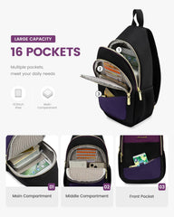 LOVEVOOK back zip pocket visible for secure storage of valuables