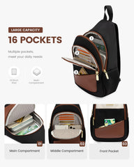 LOVEVOOK back zip pocket highlighted for secure easy-access storage
