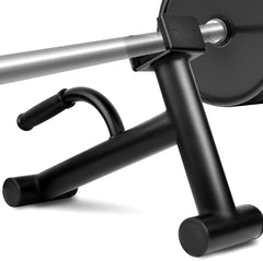 Lovind deadlift jack front view showing sturdy frame and stable base for safer loading