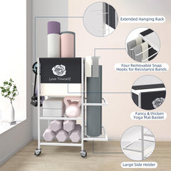 Lovind double layer basket detail storing straps and small fitness gear