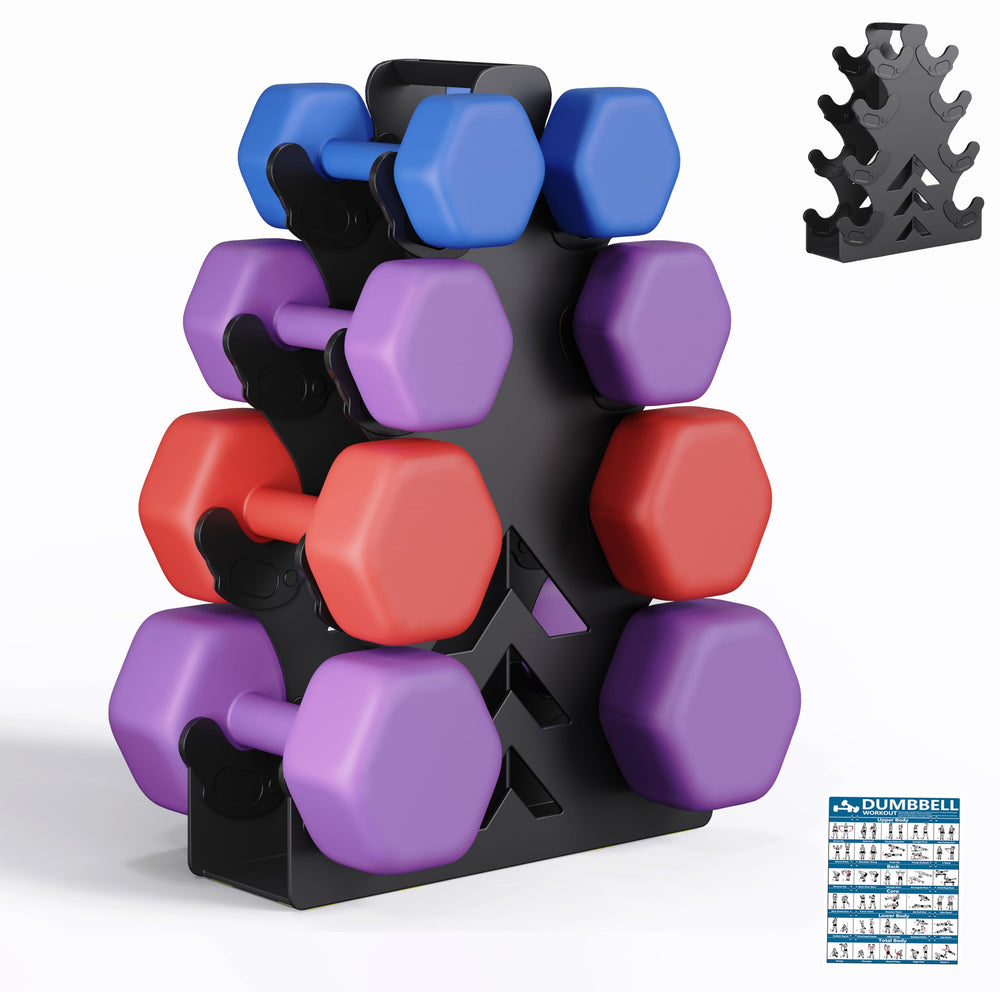 Lovind front view of assembled rack showing neat storage and easy access