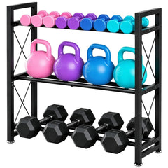 LRYXEG front view of three-tier rack showing compact organized storage