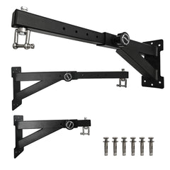 LTSEAME front view wall-mounted hanger showing sturdy steel construction and secure support