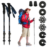 Lucern front view of poles showing compact, ultralight design and easy carry benefit