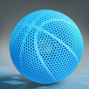 Lucong front view of basketball showing official-size feel and reliable bounce