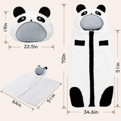 LUFEEMGA unfolded sleeping bag showing full-length nap mat comfort