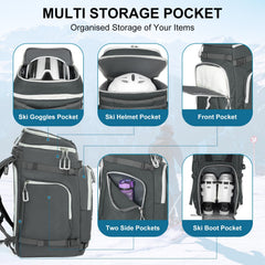 Lunidry boot compartment open demonstrating size for boots up to size 12