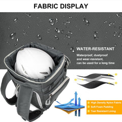 Lunidry external straps with skis attached for secure transport