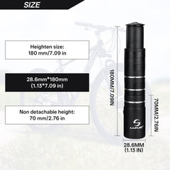LUNJE mounted on bike front demonstrating improved handlebar position