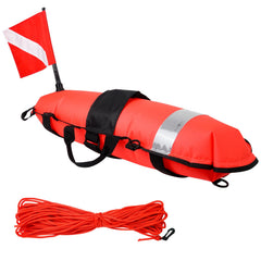 Luwint front view showing torpedo buoy shape and clear flag for visibility