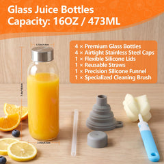 Luxfuel bottle wide mouth with funnel for effortless pour and no spills