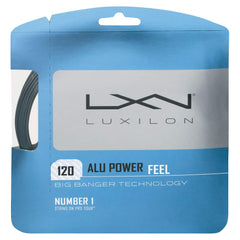 Luxilon ALU Power 120 close-up of string texture highlighting spin-friendly bite