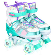 Luyata front view boxed skates showing colors and size options, ideal for gifting