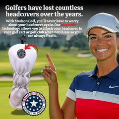 MADSON GOLF close embroidery detail giving long-lasting visual appeal