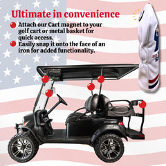 MADSON GOLF rubber cart magnet securing cover to cart for convenience