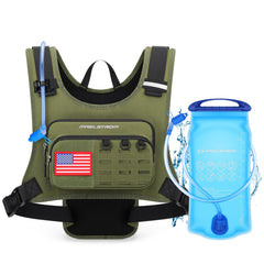 Maelstrom vest front view showing pocket layout and secure storage benefit