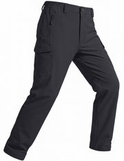 MAGCOMSEN front view snow pants showing fit and straight leg for comfortable mobility