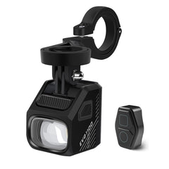 Magicshine EVO 1100 front view showing compact design and bright output