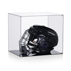 MaiiTiproll front view clear acrylic case showing full helmet visibility and protection