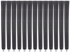 Majek front view of 13-pack super jumbo grips showing matte black finish and no logo for easy set replacement