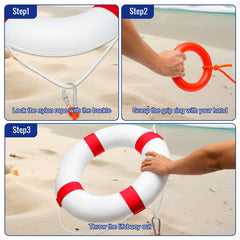 MAKUQI floating rescue rope coiled for quick deployment and extended reach