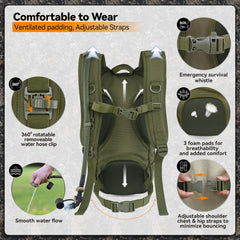 MARCHWAY MOLLE webbing detail allowing modular pouch attachment for mission-specific gear expansion