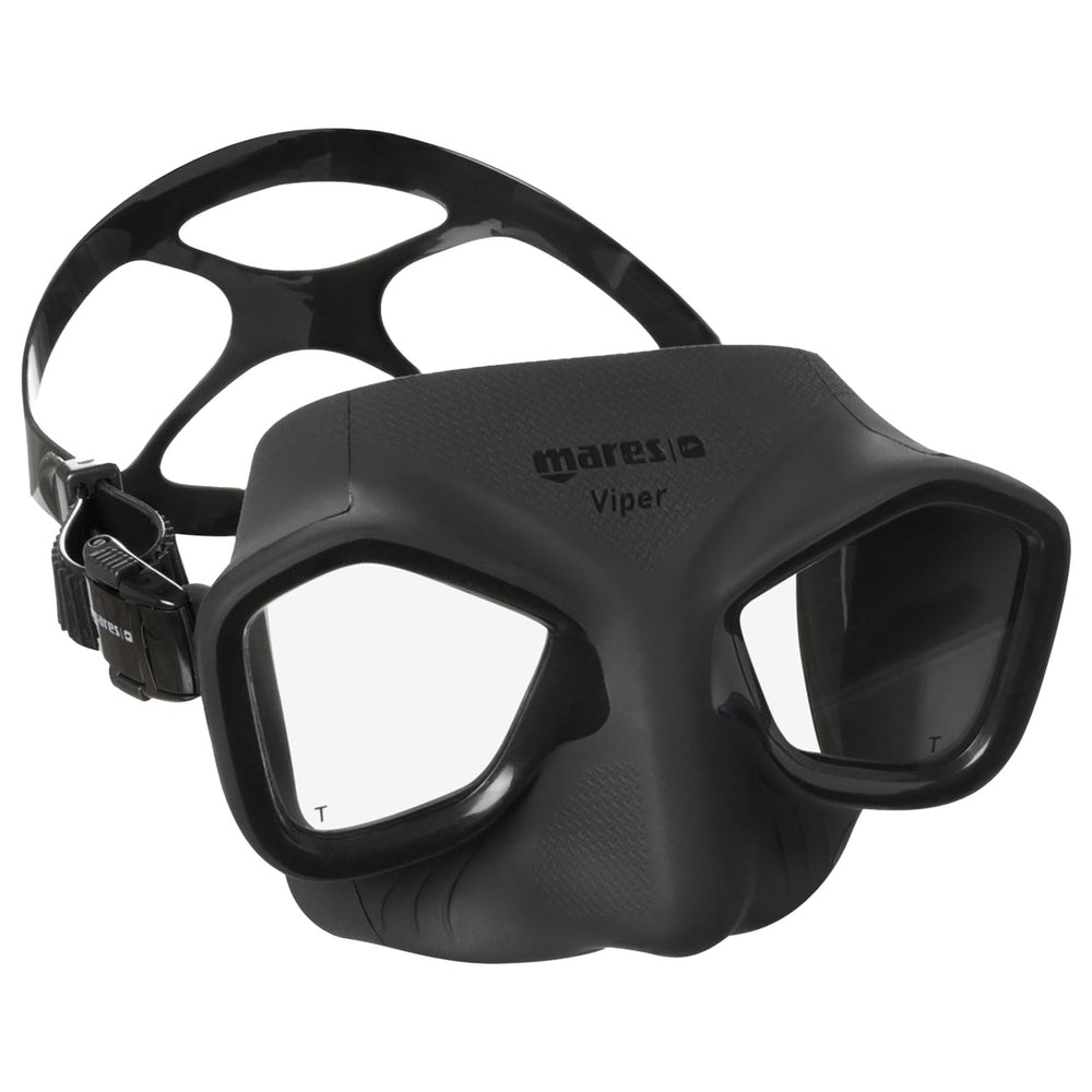 Mares Viper front view showing wide field of vision and clear lenses for better spotting