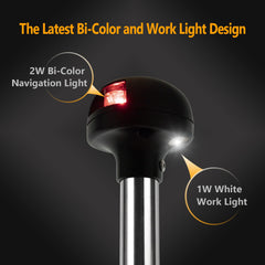 MARINE SYSTEM close-up of LED lenses, highlights durable low-power illumination
