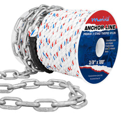 MARINE SYSTEM close-up of nylon three-strand rope texture showing durable grip benefit