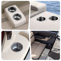 Marinebaby holder installed on boat deck keeping drinks stable in motion
