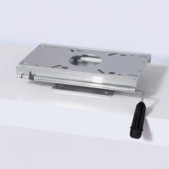 marinexplore front view of seat slider showing mounting pattern and sturdy frame benefit: easy retrofit