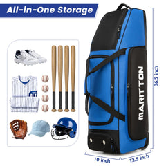 MARITTON rear compartment holding four bats vertically to protect bats and free main space