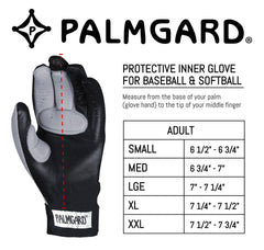 Markwort Palmgard Xtra worn inside glove demonstrating improved ball retention