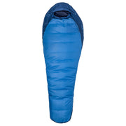Marmot Trestles 15° front view showing full-length zipper and spacious hood, reliable warmth