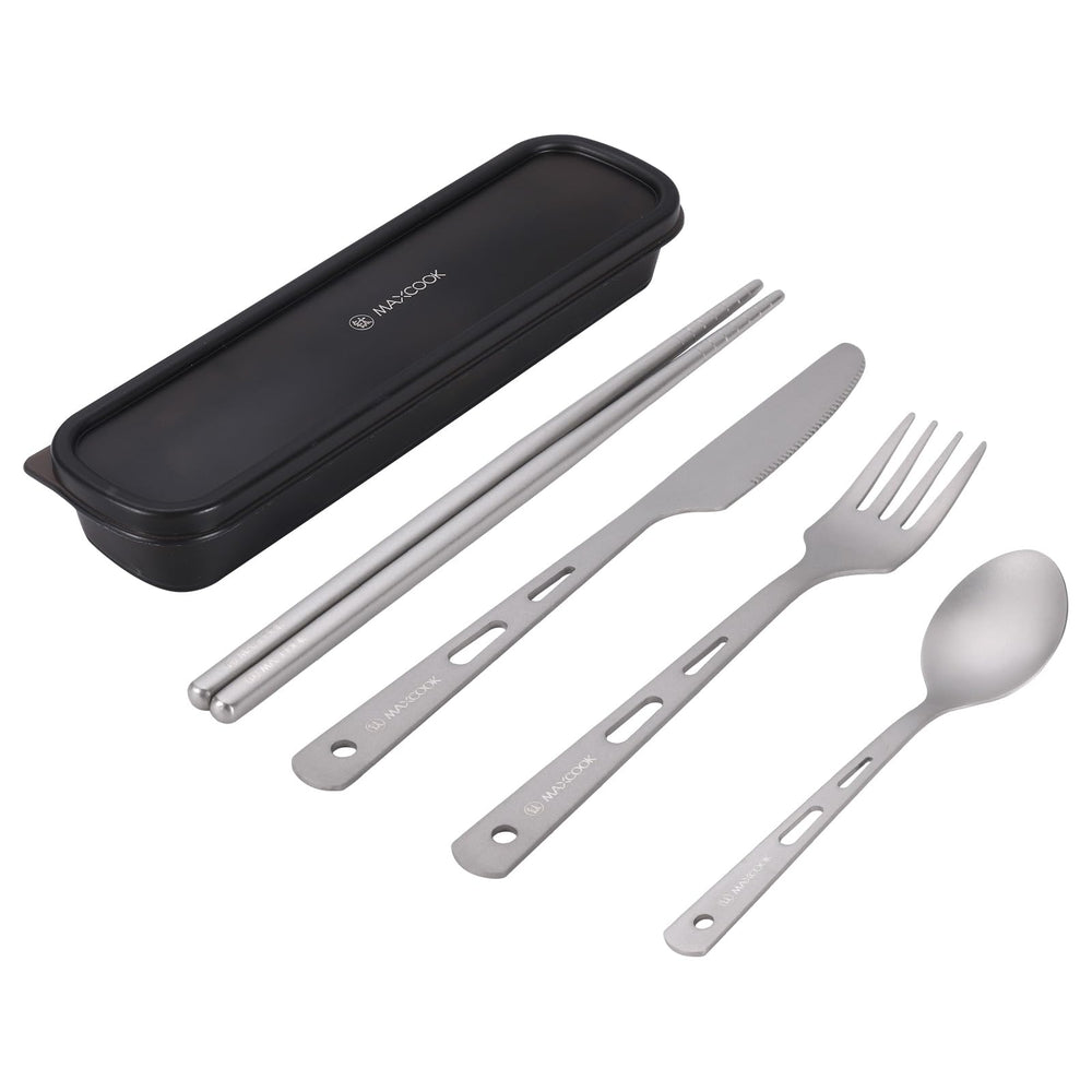 MAXCOOK front packaging showing complete five-piece set and compact case