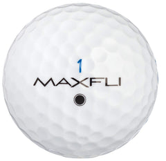 Maxfli SoftFli Gloss close-up of ionomer cover texture highlighting soft feel and durable finish