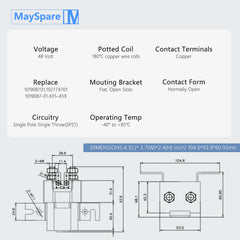 MaySpare terminal detail close-up highlighting heavy copper terminals for reliability