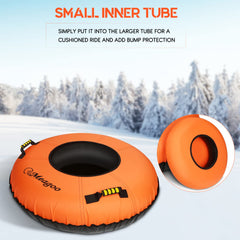 Meagoo thick PVC bottom close-up protecting against punctures and wet snow