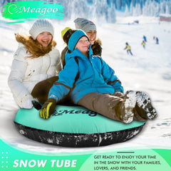 Meagoo close-up of extra-thick PVC slick bottom for faster glide