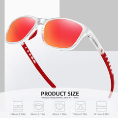 MEETSUN sunglasses worn by runner demonstrating stable fit and clear vision