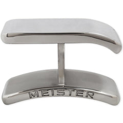 Meister Pro Cutman closeup of mirror polish highlighting durable stainless steel and easy cleaning benefit