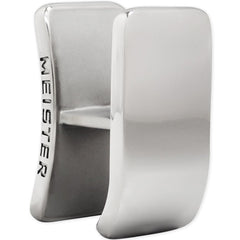 Meister Pro Cutman held against a cheek in use to reduce swelling with broad contact surface