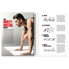 Men's Health spiral-bound book laying flat for easy hands-free use