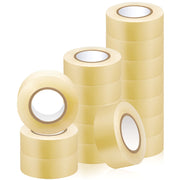 Meooeck front packaging showing 16 clear tape rolls and compact storage benefit