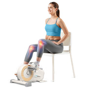MERACH front view of compact desk bike showing overall design and quiet use