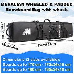 MERALIAN open bag with boots jacket and goggles organized inside