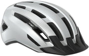 MET Downtown MIPS helmet front view in white glossy showing clean styling and protection